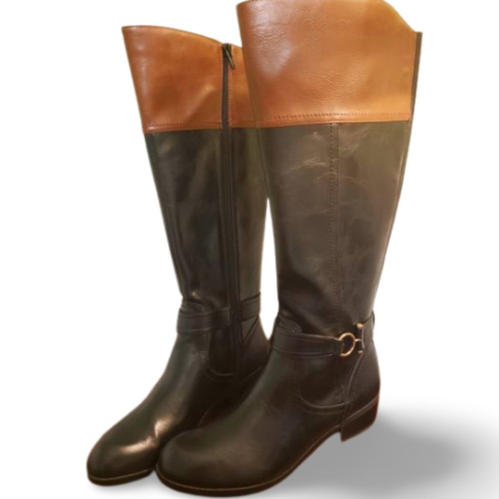 🐎Aubrey Lynn🐎 Tall Riding Boots Size 8 1/2 - Picture 2 of 6
